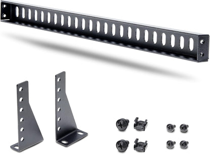 StarTech.com 1U Rack Mountable Cable Lacing Bar w/Adjustable Depth, Cable Support Guide For Organized 19" Racks/Cabinets, Horizontal Cable Guide For Patch Panels/Switches/PDUs (12S-CABLE-LACING-BAR