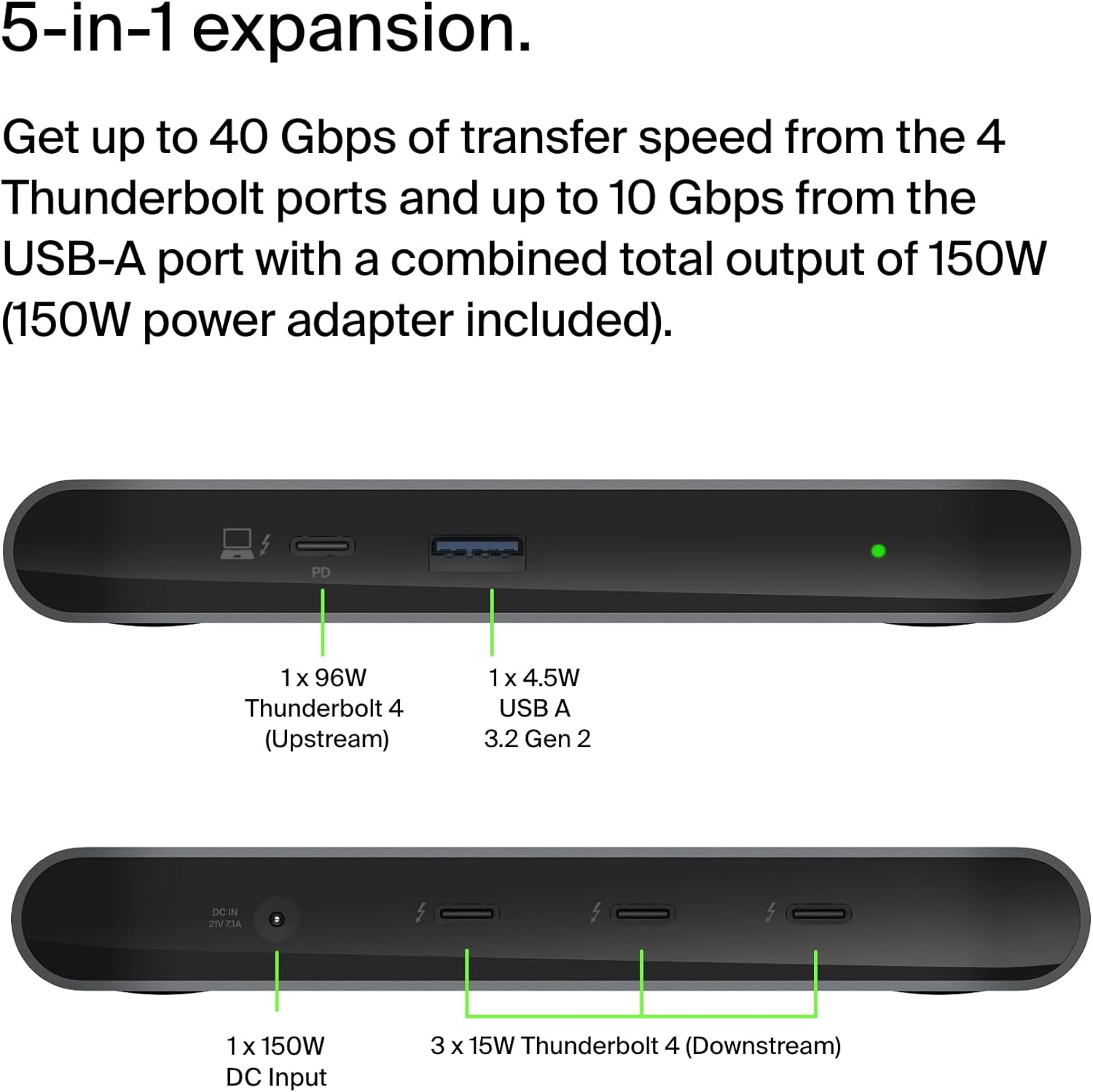 Connect 5-In-1 Thunderbolt 4 Hub