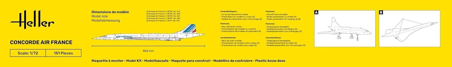 Heller HEL80469 Scale Model kit, Unpainted