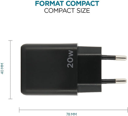 WALL CHARGER - 20W - 1 USB C