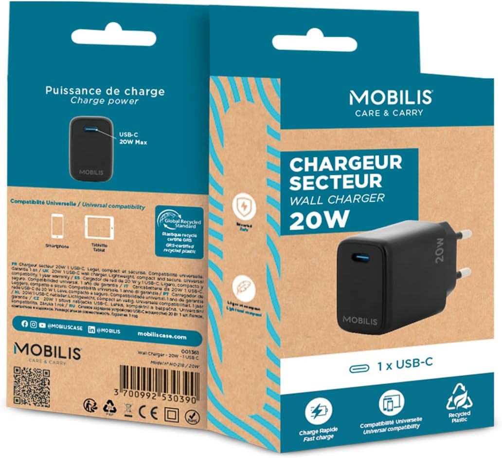 WALL CHARGER - 20W - 1 USB C