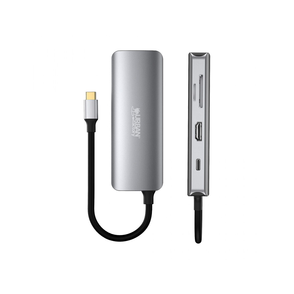 USB-C Hub Urban Factory MHC50UF Grey