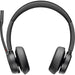 Poly - Voyager 4320 UC Wireless Headset (Plantronics) - Headphones with Boom Mic - Connect to PC/Mac via USB-C Bluetooth Adapter, Cell Phone via Bluetooth - Works with Teams, Zoom & More