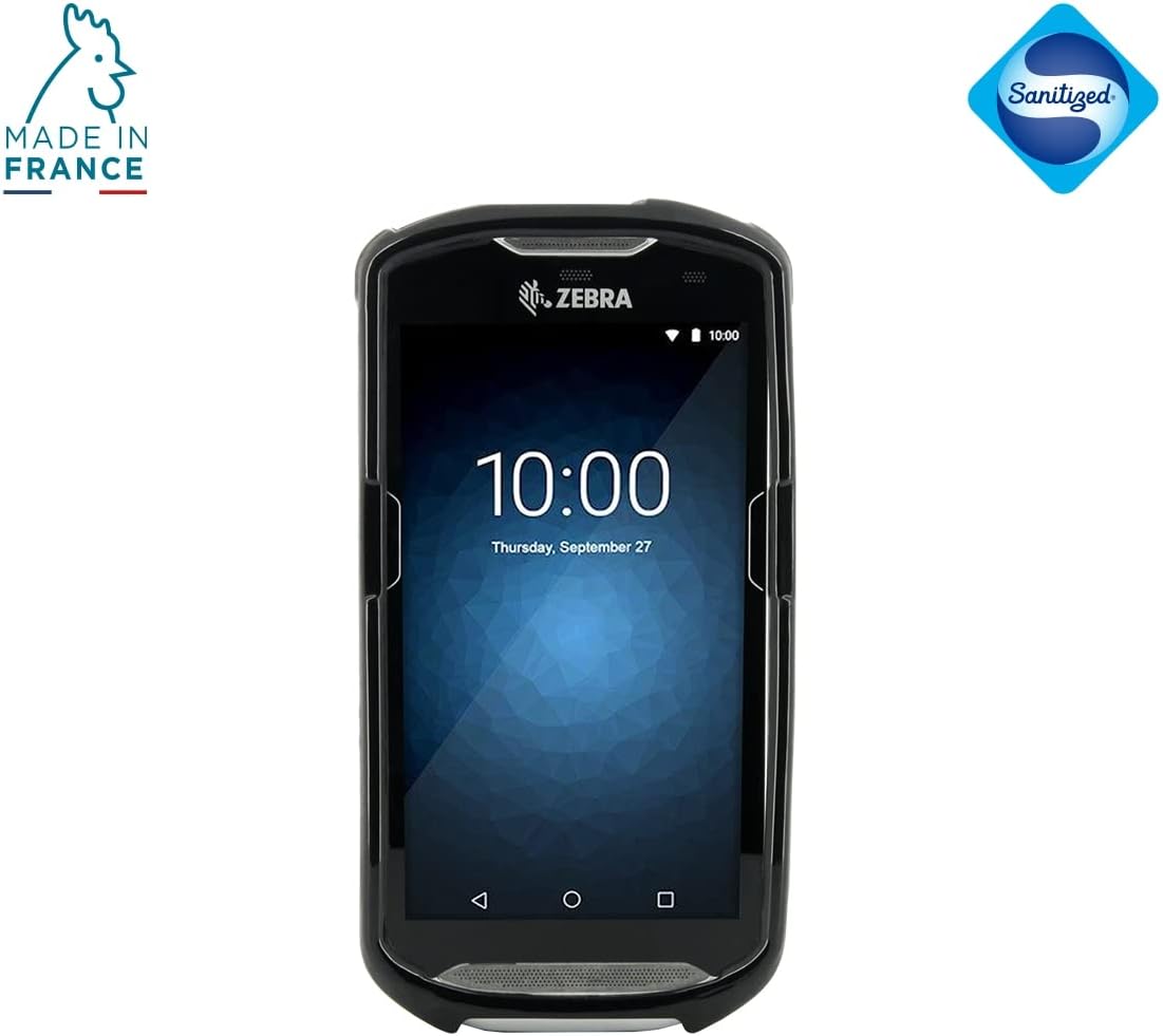 Mobilis Reinforced Case for Zebra Terminal TC51 TC52 TC56 TC57, Reinforced Protective Case Made in France Compatible with Zebra TC5X, Black