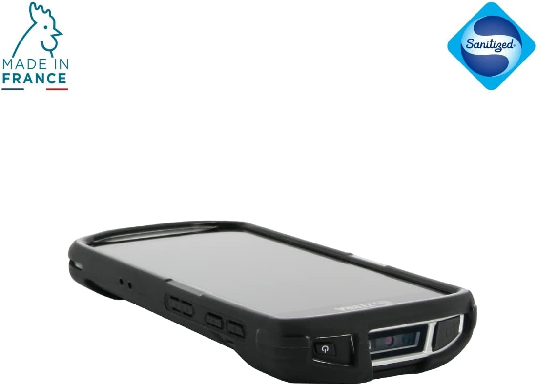 Mobilis Reinforced Case for Zebra Terminal TC51 TC52 TC56 TC57, Reinforced Protective Case Made in France Compatible with Zebra TC5X, Black