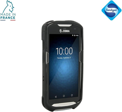 Mobilis Reinforced Case for Zebra Terminal TC51 TC52 TC56 TC57, Reinforced Protective Case Made in France Compatible with Zebra TC5X, Black