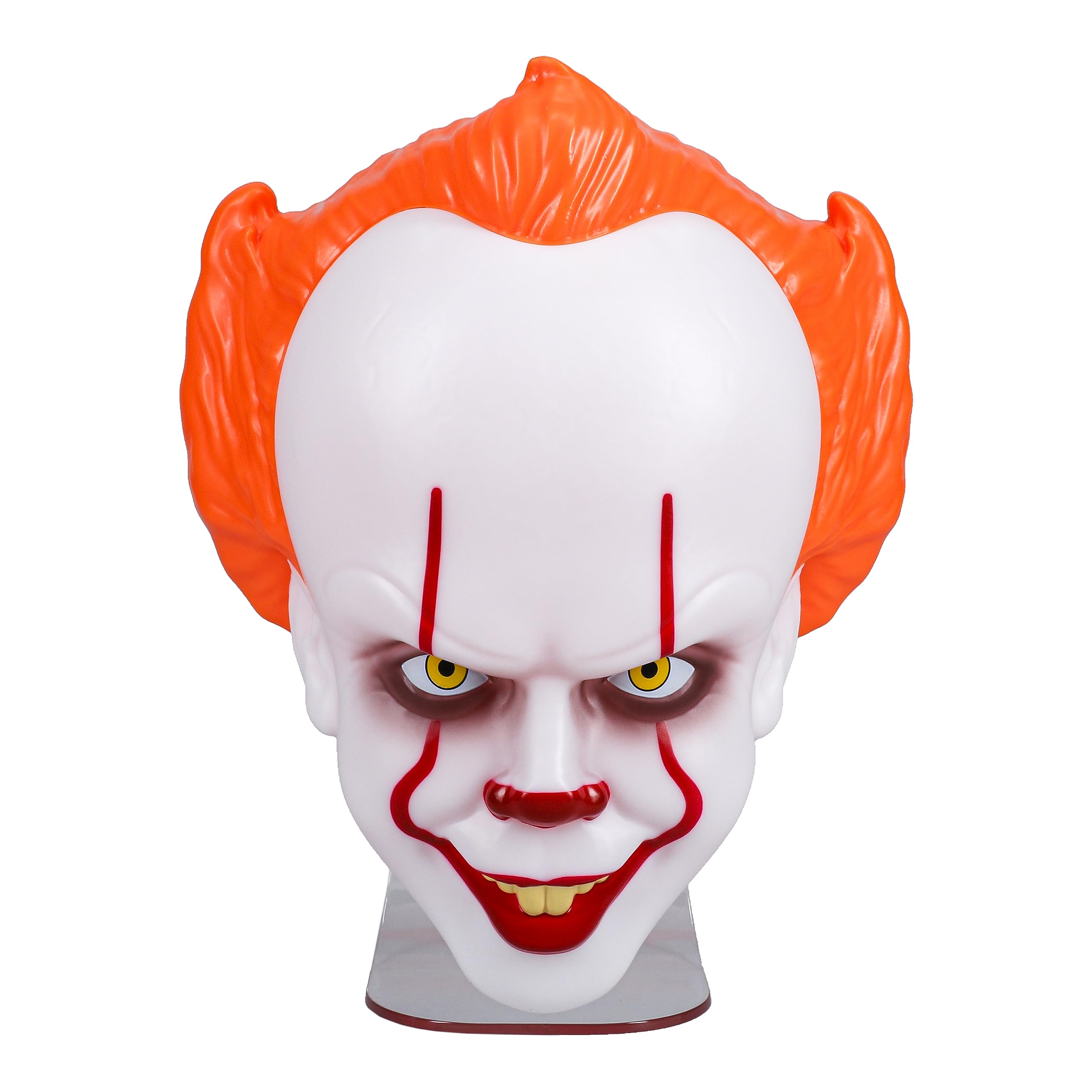 Paladone Pennywise Mask Light, Free Standing or Wall Mountable Halloween Decoration, Scary IT Clown Mask Lighting, 22cm (8.7"