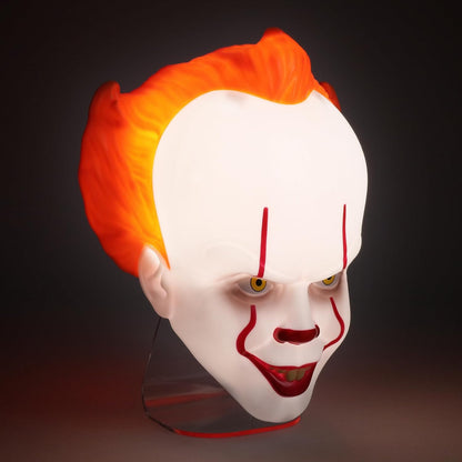 Paladone Pennywise Mask Light, Free Standing or Wall Mountable Halloween Decoration, Scary IT Clown Mask Lighting, 22cm (8.7"