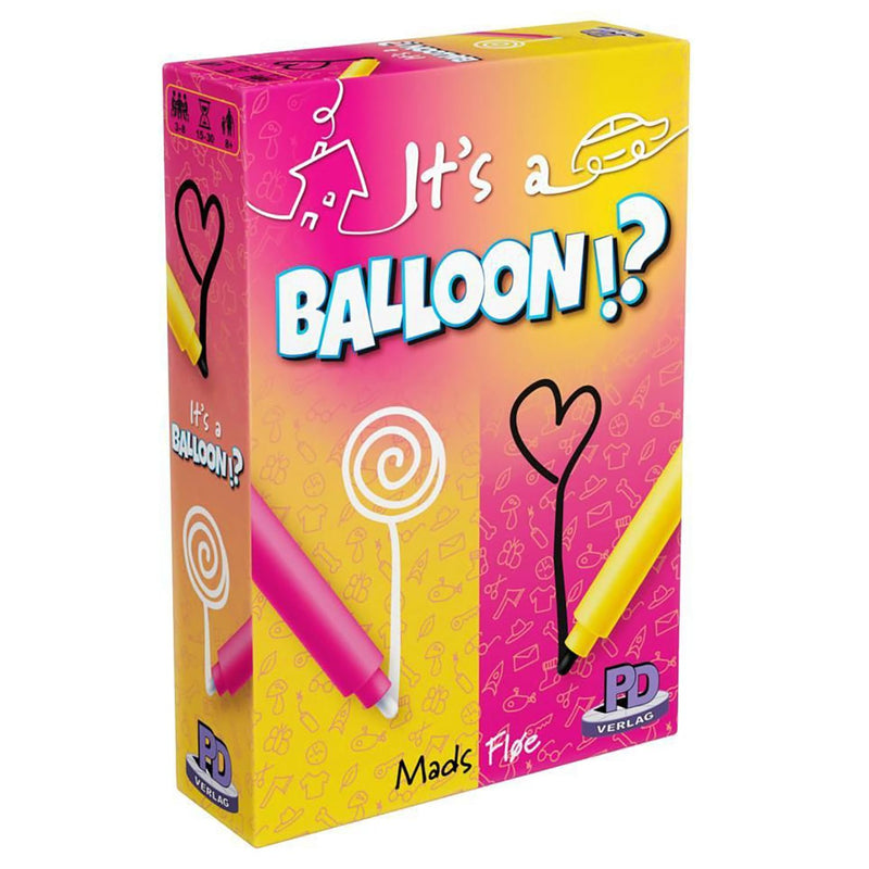 Rio Grande Games: It's A Balloon - Word Guessing Drawing Game, Hilarious Party Game, Interactive Family Game, Ages 8+, 3-8 Players, 15-30 Min