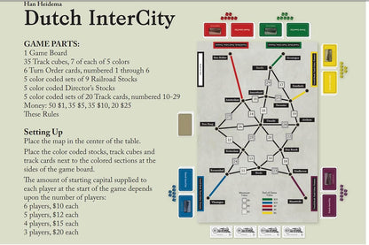 Rio Grande Games Dutch Intercity, 3-6 Players, Train Games, Home, Indoor