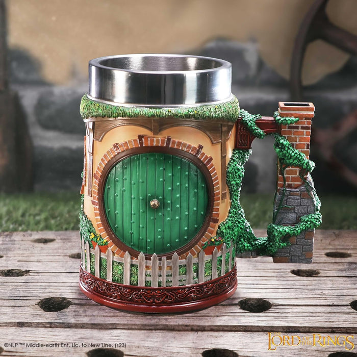 Nemesis Now Il Signore degli Anelli The Shire Tankard 15,5 cm, Resina, Prodotto con Licenza Ufficiale Il Signore degli Anelli, Dettaglio True to The Shire™, Cast in resina di alta qualità,
