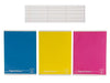 Pigna Colours - Pack of 10 A5 Notebooks, Assorted Colors, 0A, First/Second Grade Lined Notebooks, 15 x 21 cm