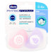 Chicco PhysioForma Air Schnuller, Baby Schnuller 0-6 Monate mit Silikon-Sauger, 2 Stück, Schnuller Unterstützt Physiologische Atmung und Fördert Korrekte Entwicklung des Mundes, rosa