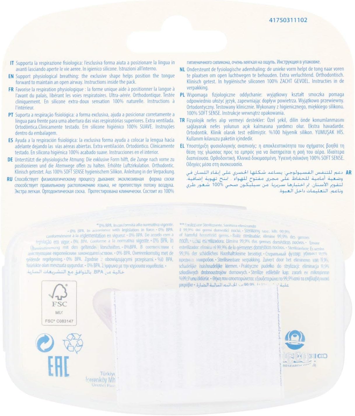 Chicco PhysioForma Air Schnuller, Baby Schnuller 0-6 Monate mit Silikon-Sauger, 2 Stück, Schnuller Unterstützt Physiologische Atmung und Fördert Korrekte Entwicklung des Mundes, rosa