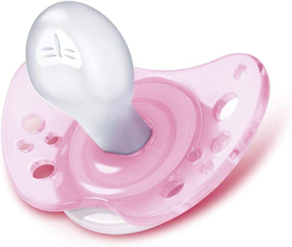 Chicco PhysioForma Air Schnuller, Baby Schnuller 0-6 Monate mit Silikon-Sauger, 2 Stück, Schnuller Unterstützt Physiologische Atmung und Fördert Korrekte Entwicklung des Mundes, rosa