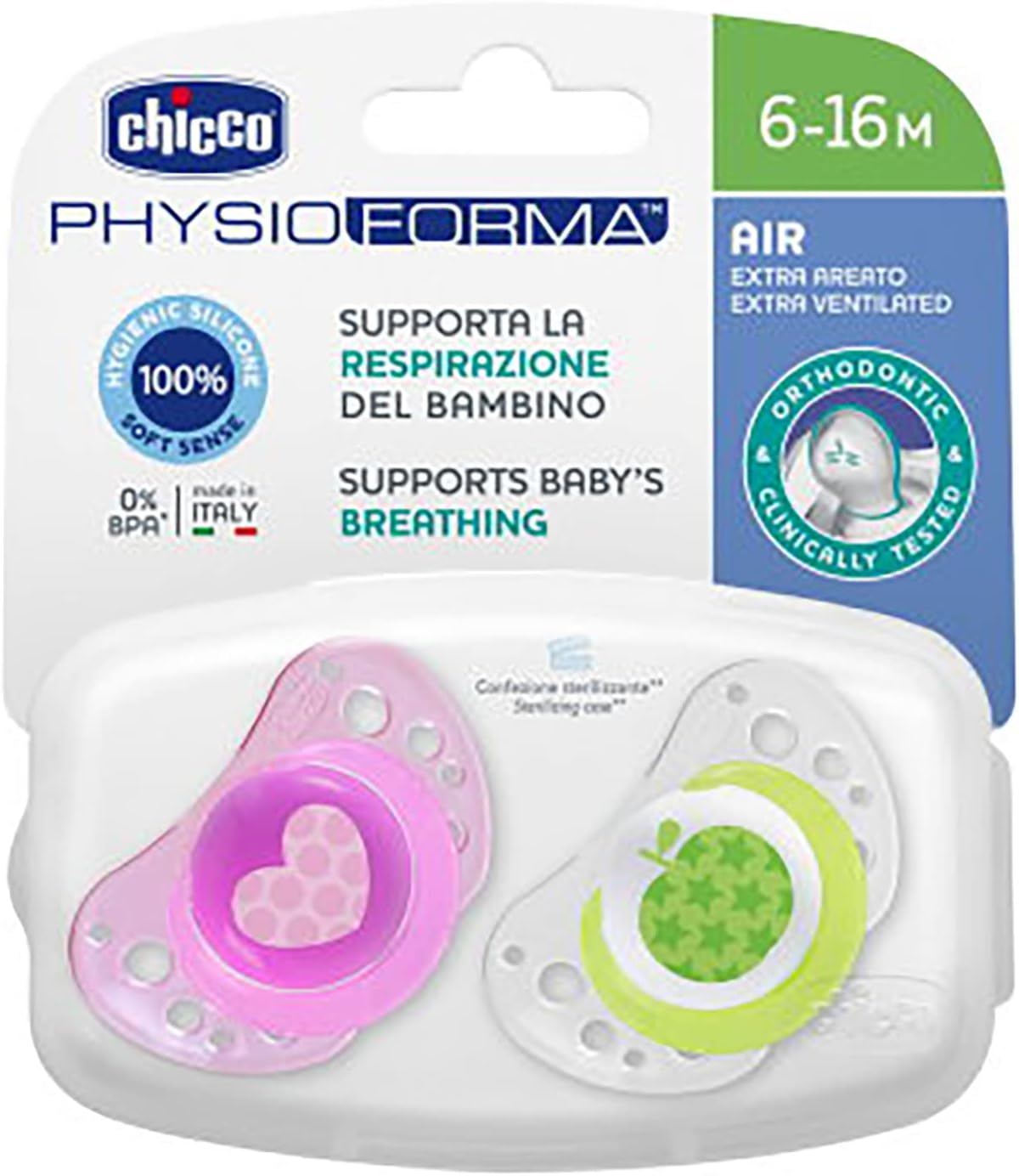 Chicco - Pacifier Extra Air Girl 6-16M
