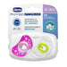 Chicco Air Pacifier, 12+ Months, 2 Units Silicone 12+ MESI Purple purple Silicone