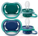 Philips Avent Ultra Air Fopspeen SCF085/31, lichte, ademende fopspenen voor baby's van 6-18 maanden, zonder bisfenol A, met sterilisatoretui