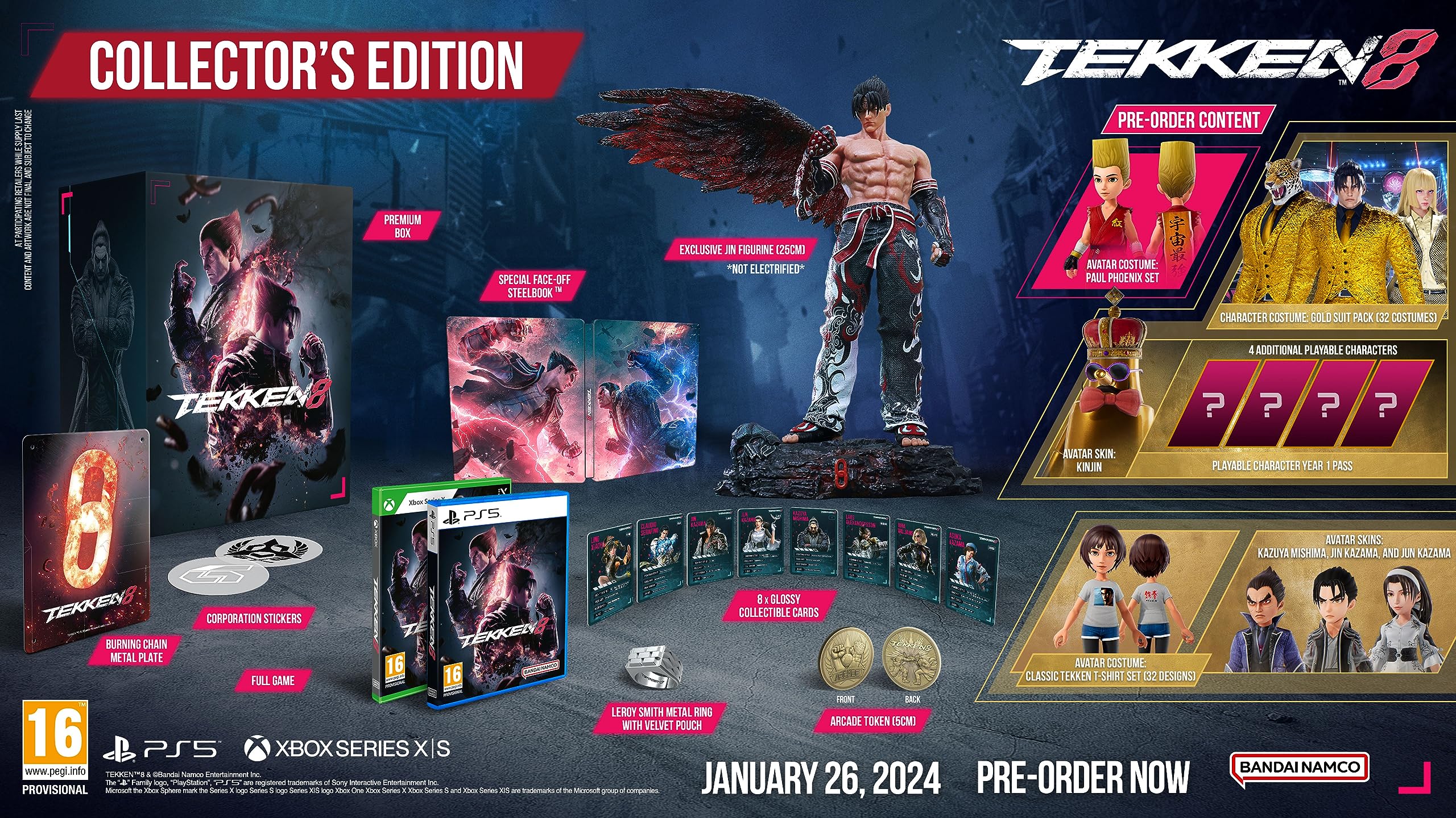 TEKKEN 8 COLLECTOR EDITION: THE LIGHTNING OF FATE EDITION XSX Xbox Series X Collector Edition