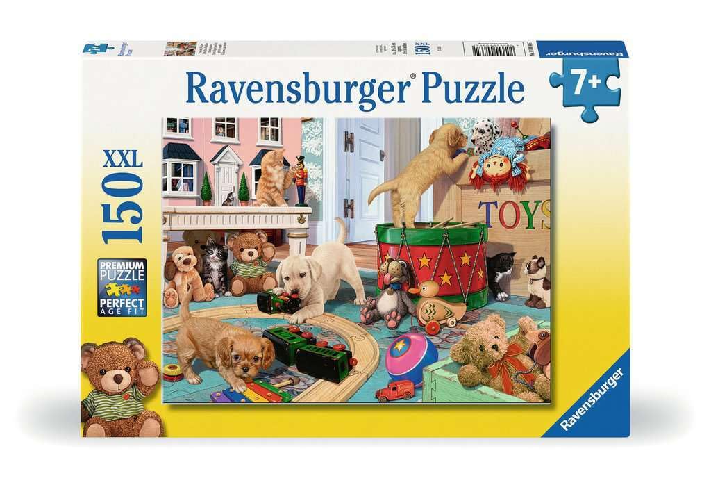 Ravensburger 12000865 Puppies Playtime 150 Piece Jigsaw Puzzle for Kids Age 7 Years Up, Multicolour, One Size
