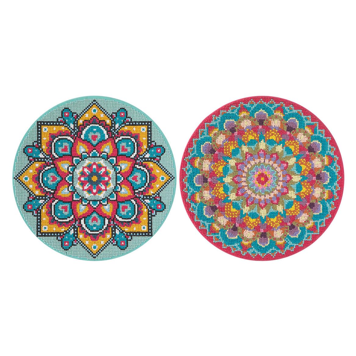 Grafix Diamond Painting Mandala canvas Ø30cm from 8 years pink