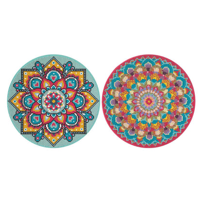 Grafix Diamond Painting Mandala canvas Ø30cm from 8 years pink