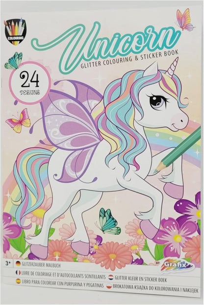 Couring Group Collitter Unicorn Mermaid Book Sticker