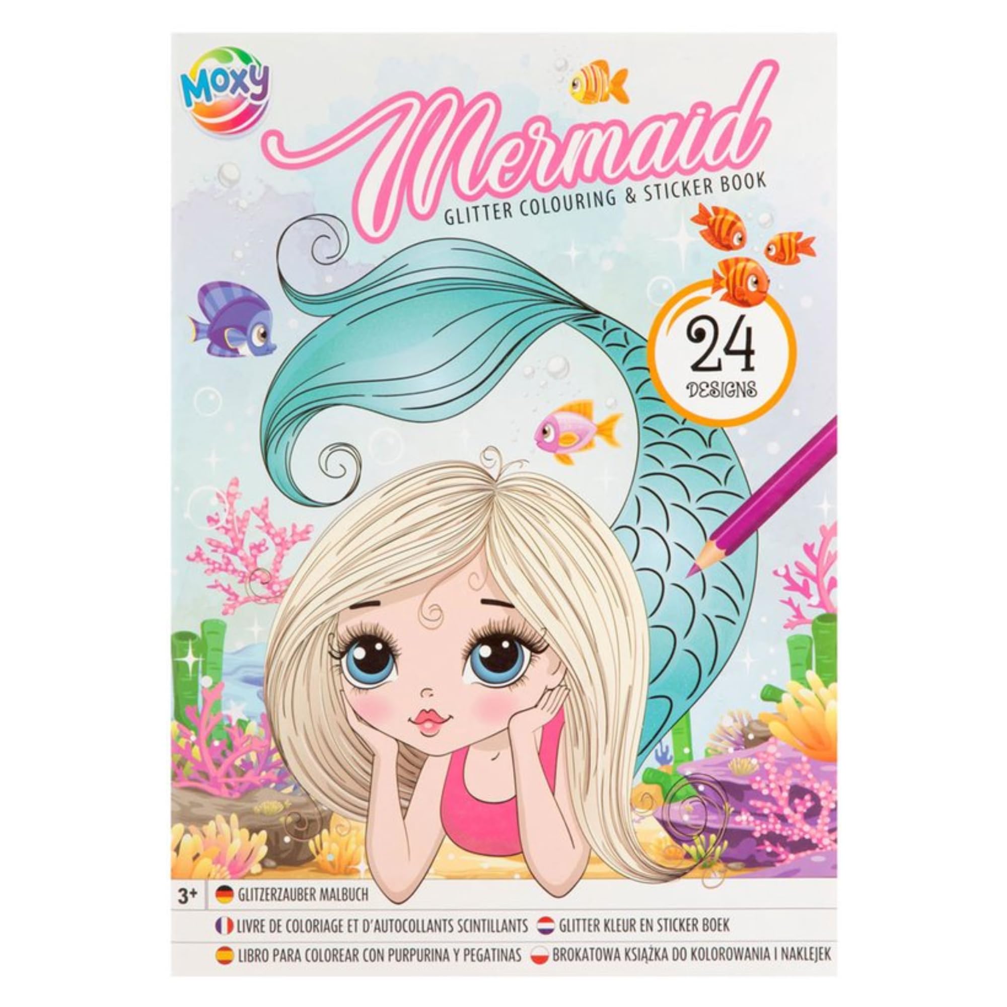 Couring Group Collitter Unicorn Mermaid Book Sticker