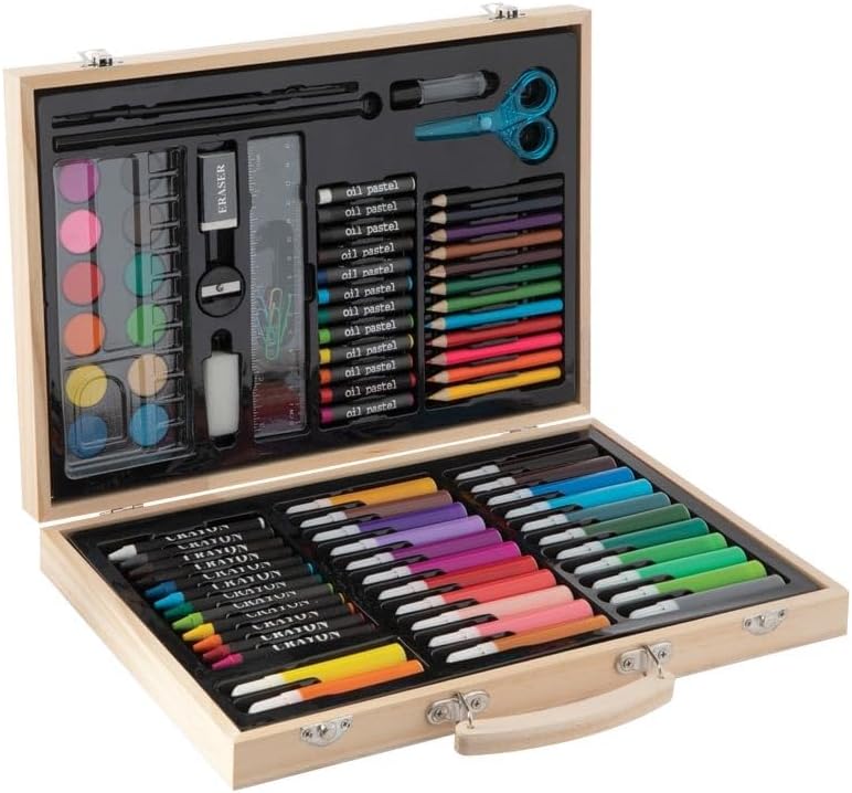Grafix Wooden Color Case 86-piece