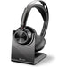 Poly - Voyager Focus 2 UC Bluetooth Headset + Charging Cradle (Plantronics) - Stereo headset with boom microphone, USB-A for PC/Mac - Active Noise Canceling - Works with Teams (Certified) , black Teams certified 2021 Version (USB-A)