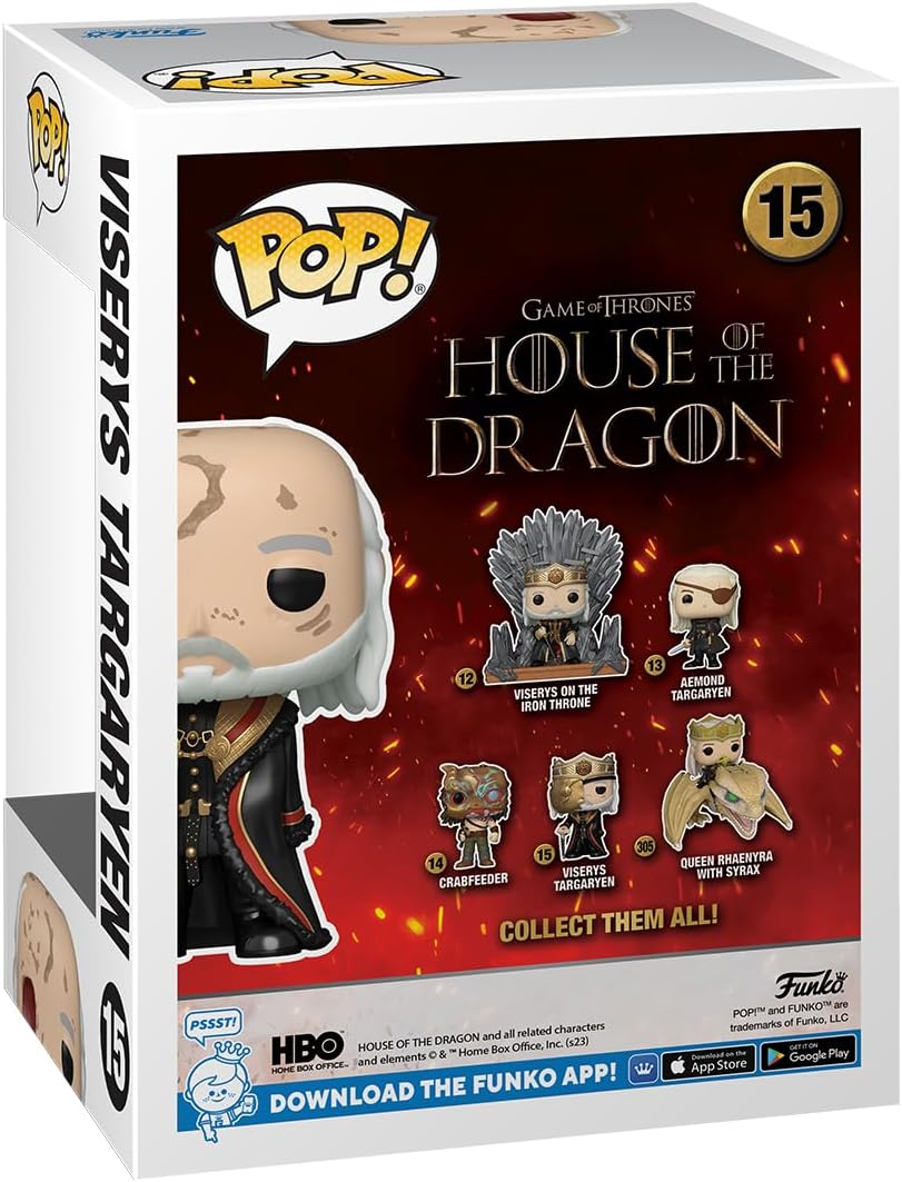 Funko POP! TV: House Of the Dragon - Masked King Viserys Targaryen - 1/6 Odds for Rare Chase Variant - Collectable Vinyl Figure - Gift Idea - Official Merchandise - Toys for Kids & Adults