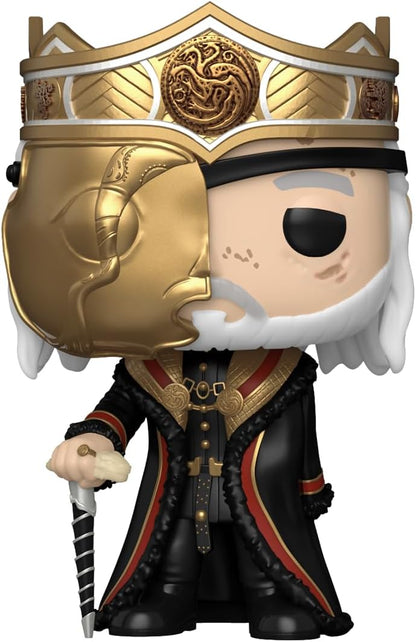 Funko POP! TV: House Of the Dragon - Masked King Viserys Targaryen - 1/6 Odds for Rare Chase Variant - Collectable Vinyl Figure - Gift Idea - Official Merchandise - Toys for Kids & Adults