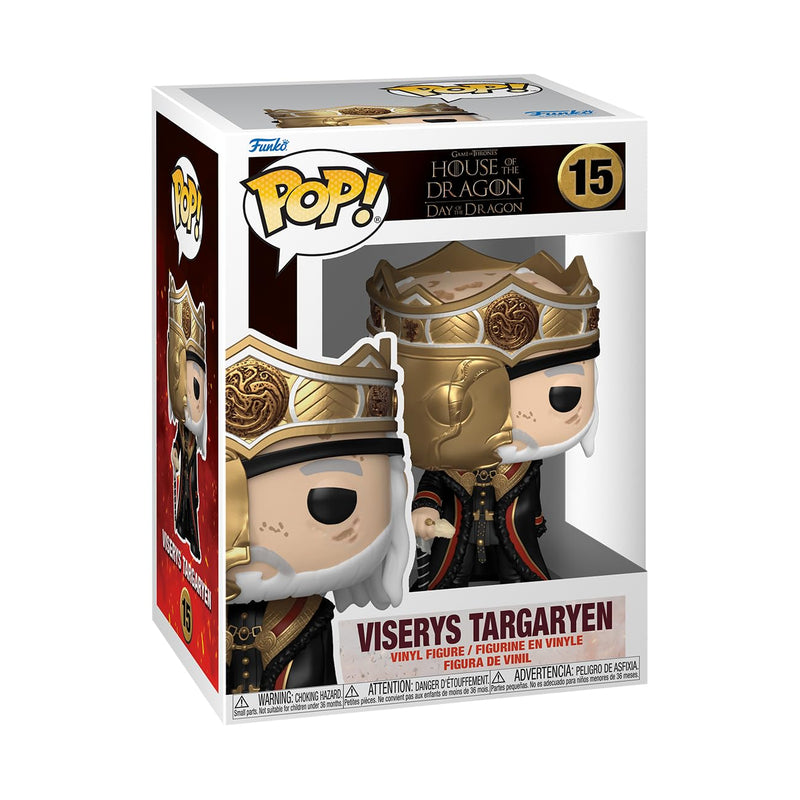 Funko POP! TV: House Of the Dragon - Masked King Viserys Targaryen - 1/6 Odds for Rare Chase Variant - Collectable Vinyl Figure - Gift Idea - Official Merchandise - Toys for Kids & Adults