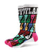 Bob Dylan Unisex Adult Guitar Ankle Socks (7 UK-11 UK) (Black/White/Pink