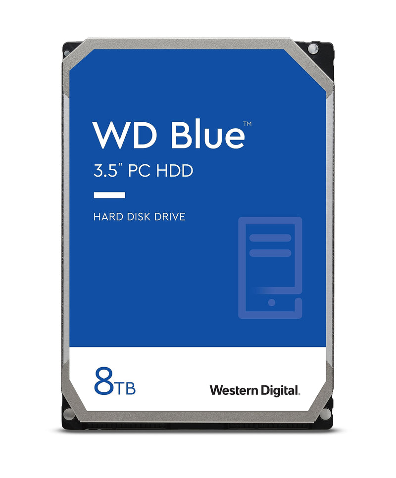 WD Blue 8TB 3.5" Internal Hard Drive - 5400 RPM Class, SATA 6 Gb/s, 256MB Cache, 2 Year Warranty