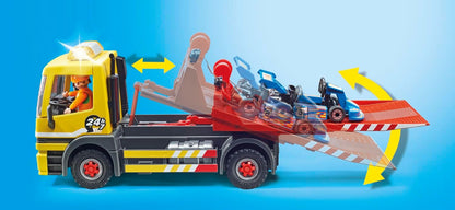 Playmobil 71429 City Life RC Vehicles - Towing Service, Truck and Racing Car Toy and Imaginative Role-Play, PlaySets Suitable for Children Ages 4+
