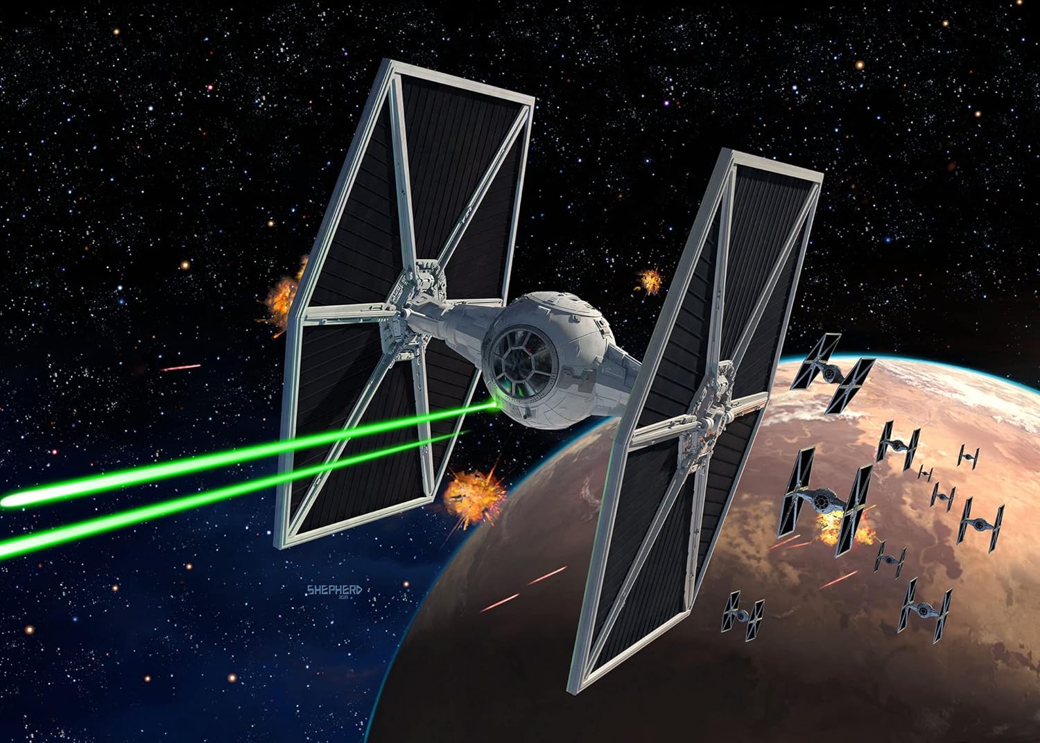 Revell 06782 Star Wars: The Mandalorian Outland TIE Fighter™ (3 Possible Build Configurations) 1:65 Scale Unbuilt/Unpainted Plastic Model Kit