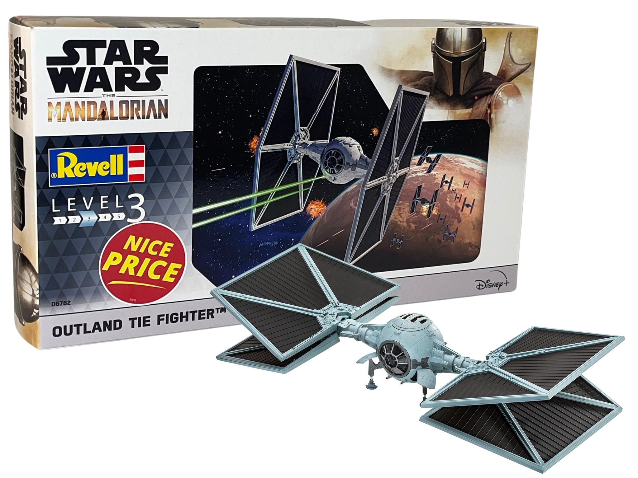 Revell 06782 Star Wars: The Mandalorian Outland TIE Fighter™ (3 Possible Build Configurations) 1:65 Scale Unbuilt/Unpainted Plastic Model Kit