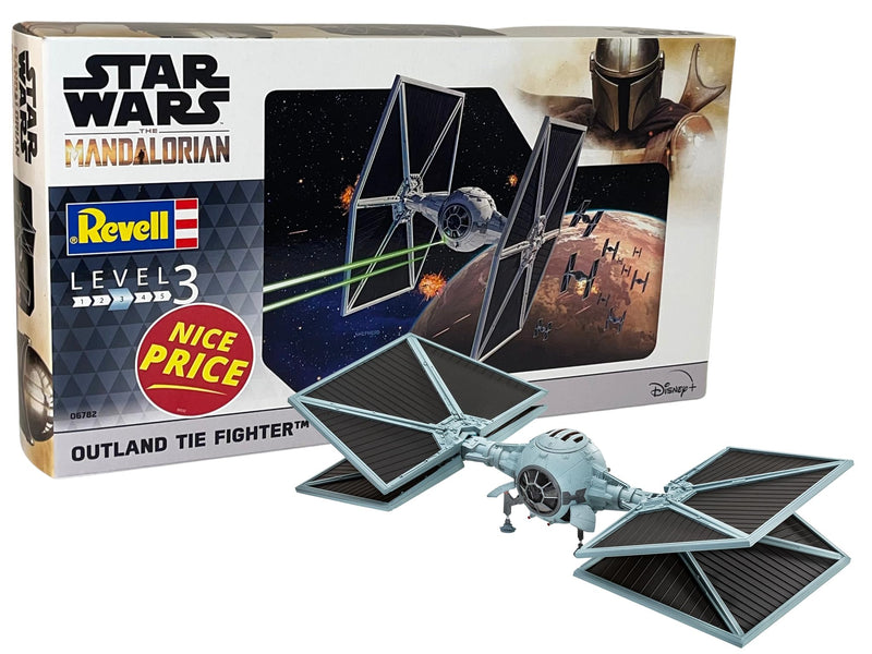 Revell 06782 Star Wars: The Mandalorian Outland TIE Fighter™ (3 Possible Build Configurations) 1:65 Scale Unbuilt/Unpainted Plastic Model Kit