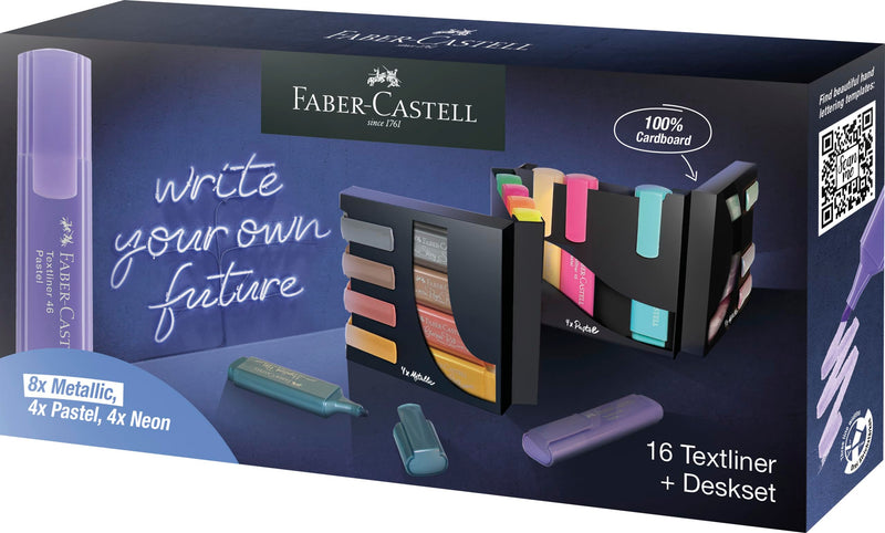 Faber-Castell Highlighter Textliner 46 Deskset of 16