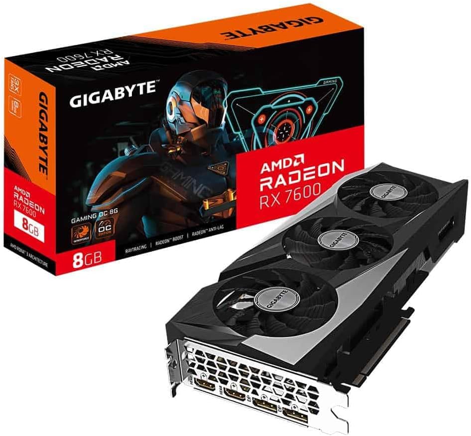 Gigabyte Radeon RX 7600 Gaming OC (8GB GDDR6/PCI Express 4.0/MHz/MHz