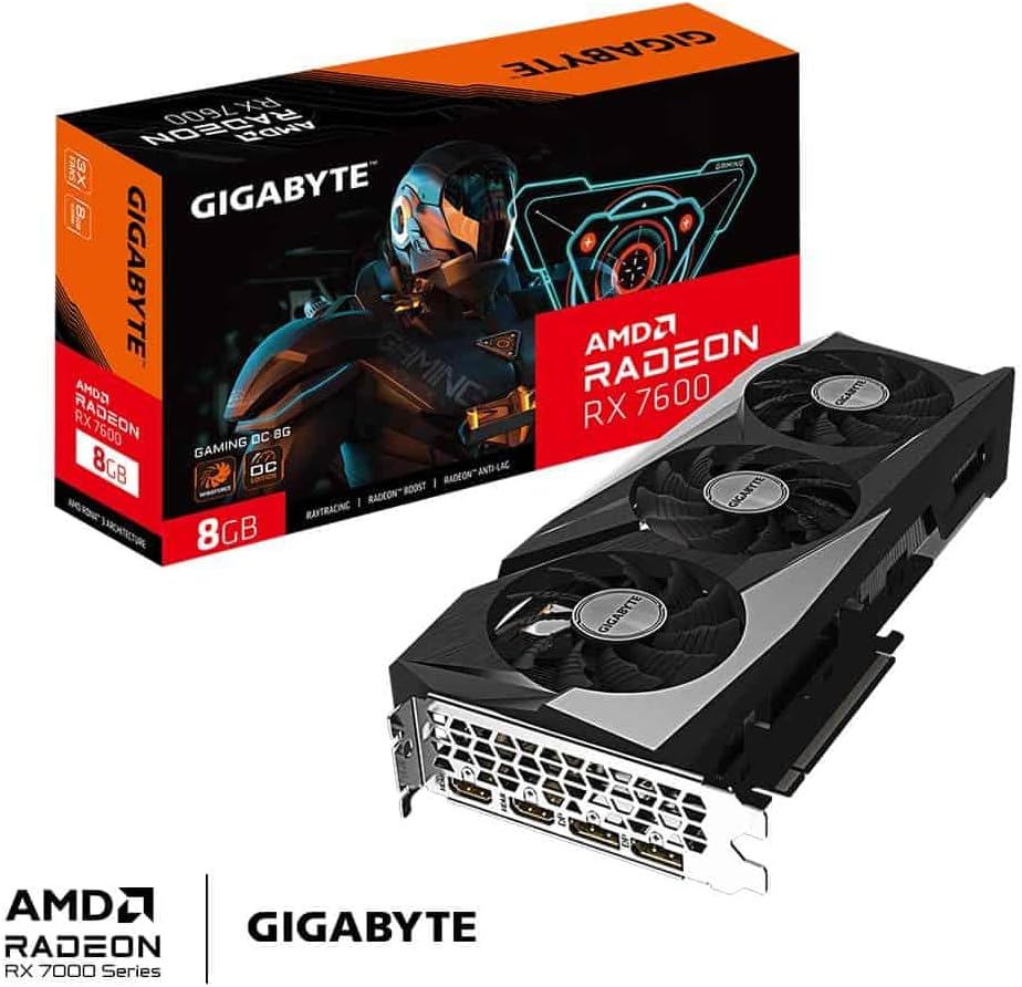 Gigabyte Radeon RX 7600 Gaming OC (8GB GDDR6/PCI Express 4.0/MHz/MHz