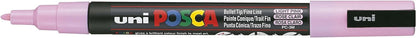 POSCA PC-3M Water Based Permanent Marker Paint Pens. Premium Medium Tip for Arts and Crafts. Multi Surface Use On Wood, Metal, Paper, Cardboard, Glass, Fabric, Ceramic & Stone. Set of 8 Pastel Colours