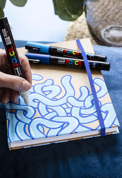 POSCA PC-3M Water Based Permanent Marker Paint Pens. Premium Medium Tip for Arts and Crafts. Multi Surface Use On Wood, Metal, Paper, Cardboard, Glass, Fabric, Ceramic & Stone. Set of 8 Pastel Colours