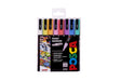 POSCA PC-3M Water Based Permanent Marker Paint Pens. Premium Medium Tip for Arts and Crafts. Multi Surface Use On Wood, Metal, Paper, Cardboard, Glass, Fabric, Ceramic & Stone. Set of 8 Pastel Colours
