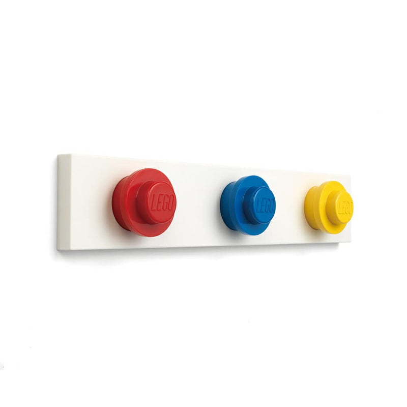 Room Copenhagen Lego Wall Hanger Rack (Red, Blue, Yellow), One Size