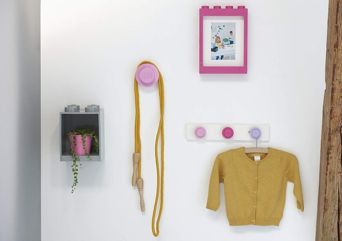 Lego Wall Hanger Rack Pink - Darkpink - Lilac