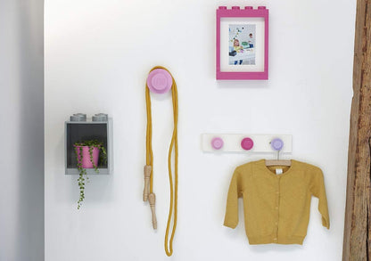 Lego Wall Hanger Rack Pink - Darkpink - Lilac
