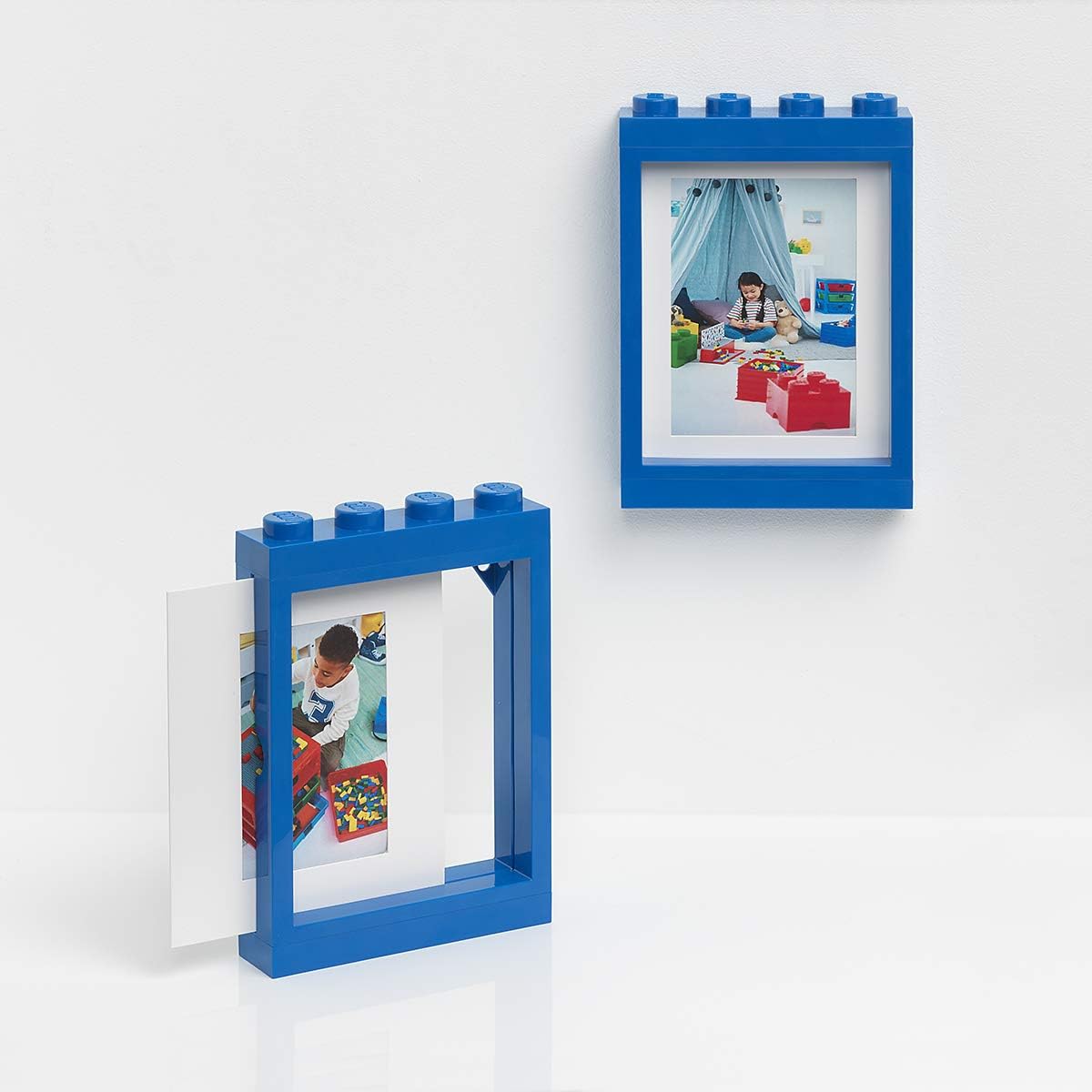 Lego Picture Frame - Blue