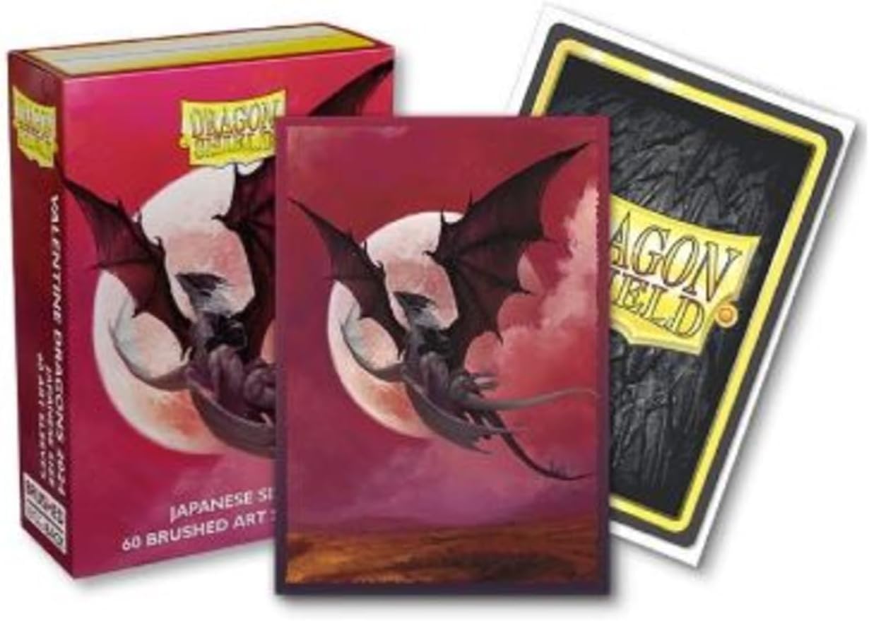 Arcane Tinmen ApS ART12623 Shield: Japanese Brushed Art Sleeves Valentine Dragons 2024 (60